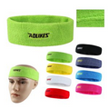Cotton Terry Flexible Yoga Sport Sweat Headband/ Headwrap